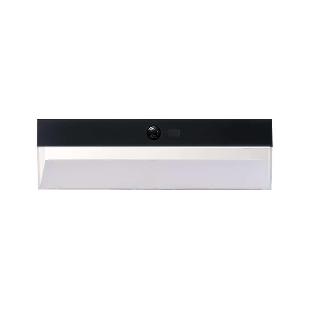 APLIQUE SOLAR RECTANGULAR 4 W 500 Lm, 3.000/4.000/6.500 K, 3CCT, CON SENSOR, NEGRO