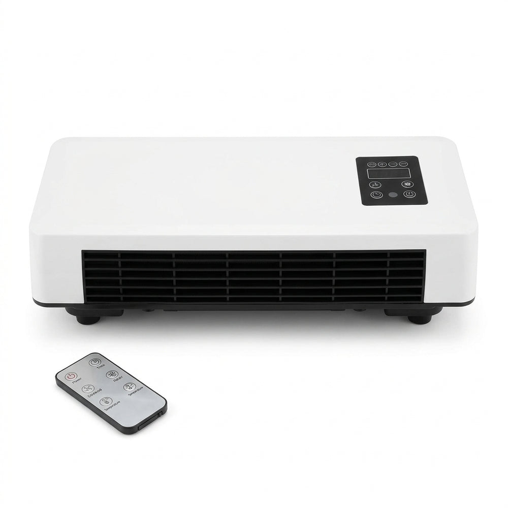 Calefactor eléctrico de pared con mando a distancia y temporizador