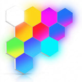 Luces LED hexagonales 6 unidades