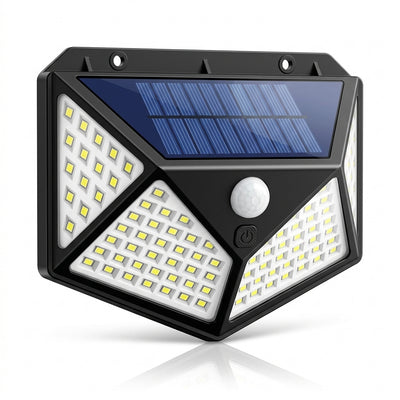 Pack de 3 focos solares 100 LED