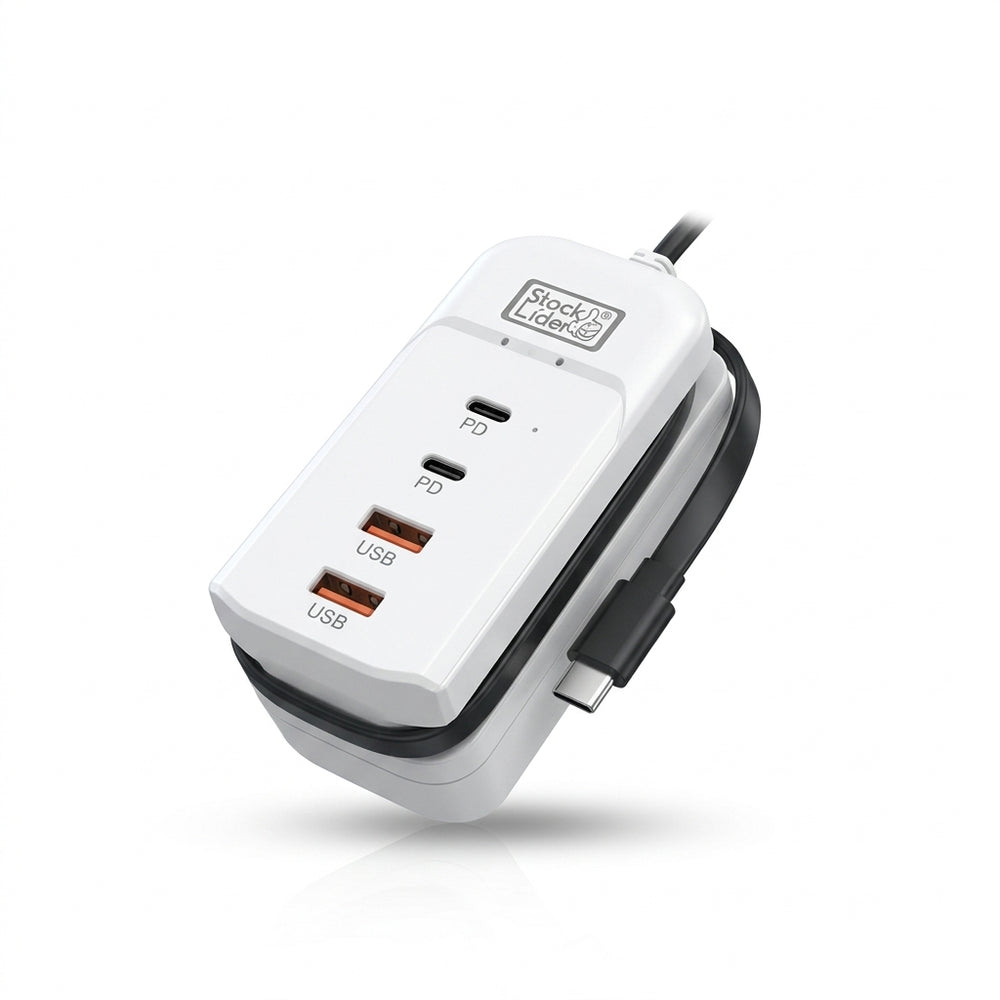 Regleta de carga USB 4+1