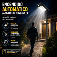 SolarBeam Pro™ | Farola Solar LED Exterior con Sensor de Movimiento y Mando a Distancia