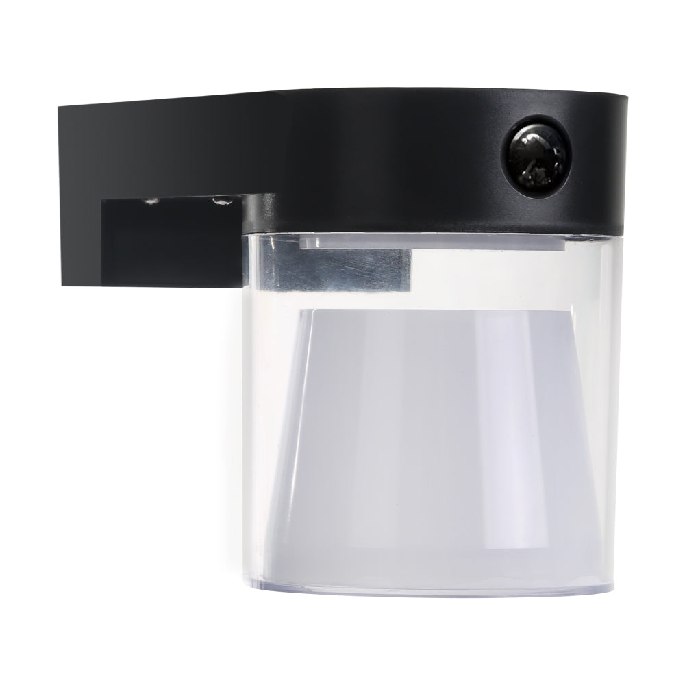 APLIQUE SOLAR CILINDRICO 4 W 500 Lm, 3.000/4.000/6.500 K, 3CCT, CON SENSOR, NEGRO