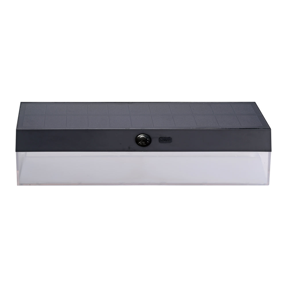 APLIQUE SOLAR RECTANGULAR 4 W 500 Lm, 3.000/4.000/6.500 K, 3CCT, CON SENSOR, NEGRO