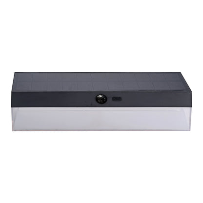 APLIQUE SOLAR RECTANGULAR 4 W 500 Lm, 3.000/4.000/6.500 K, 3CCT, CON SENSOR, NEGRO