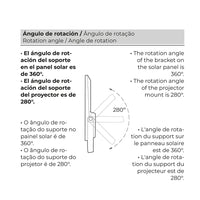 FOCO PROYECTOR LED SOLAR 200W 1500Lm 6500K