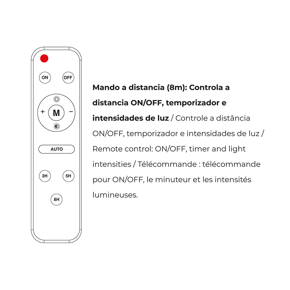 FOCO PROYECTOR LED SOLAR 200W 1500Lm 6500K