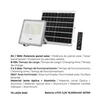 FOCO PROYECTOR LED SOLAR 200W 1500Lm 6500K