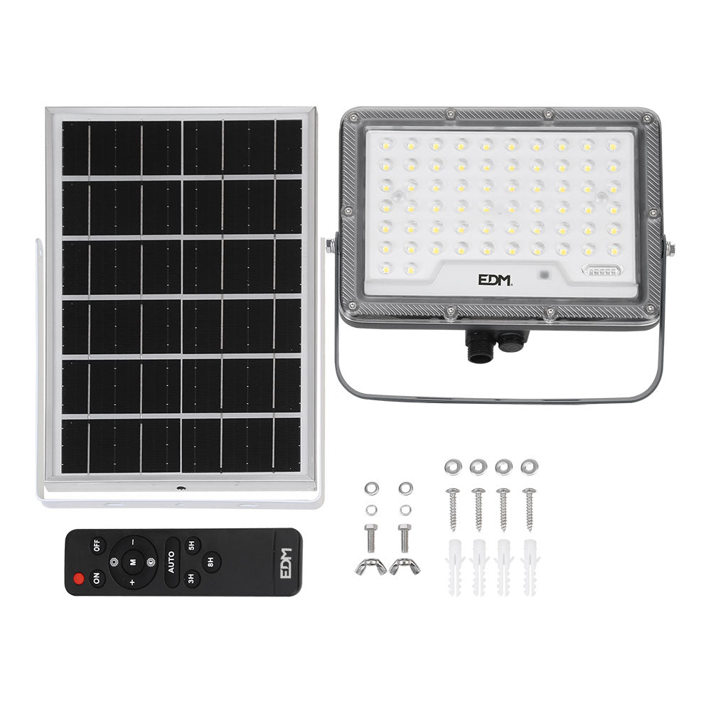 FOCO PROYECTOR SOLAR SLIM 100W 1.200Lm 6.500K