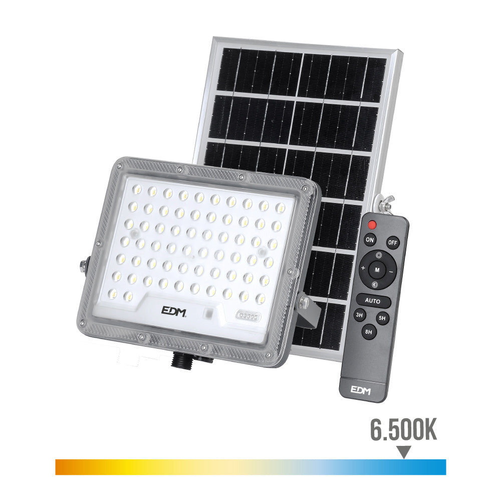 FOCO PROYECTOR SOLAR SLIM 100W 1.200Lm 6.500K