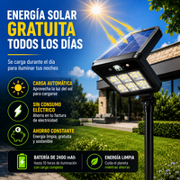 SolarBeam Pro™ | Farola Solar LED Exterior con Sensor de Movimiento y Mando a Distancia