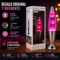LavaGlow™ | Lámpara de Lava LED Multicolor con 7 Colores y Efecto Relajante