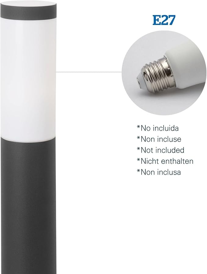 FORLIGHT Koral Baliza Exterior para Jardín Resistente al Agua IP55