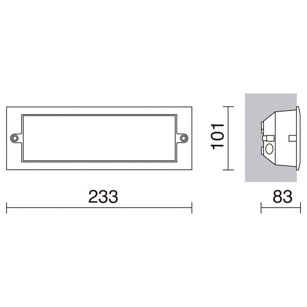 Empotrable de pared Xaloc LED