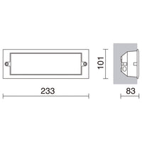Empotrable de pared Xaloc LED