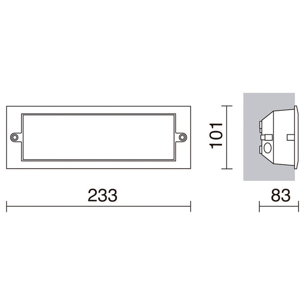 Empotrable de pared Xaloc LED