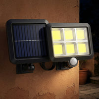 Luz de pared solar LED de aluminio