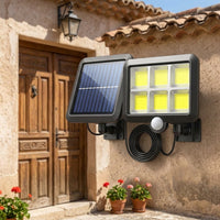 Luz de pared solar LED de aluminio