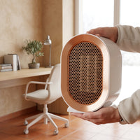 Calefactor cerámico PTC 1200 W portátil blanco