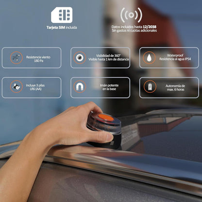 Baliza V16 DGT: visible, conectada y obligatoria