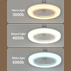 Lampara y ventilador de techo 2en1- LED multifuncionales con control remoto