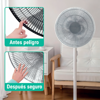 Funda Protectora para Ventilador 45 cm — Malla Resistente, Lavable y Antipolvo