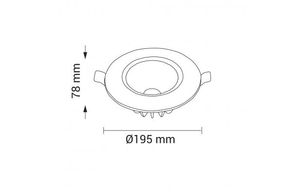 Spot Downlight LED COB 145°