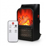 Calefactor eléctrico efecto chimenea 1000 W con mando a distancia