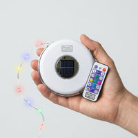Tira de luces LED retráctil 8 m con carga solar y USB-C