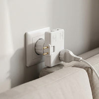 Enchufe plano de pared giratorio 180º