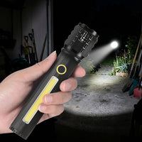 Linterna LED con zoom de alta potencia
