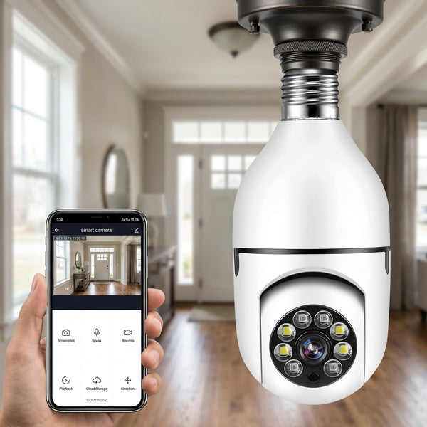 Cámara de seguridad Wi-Fi en bombilla