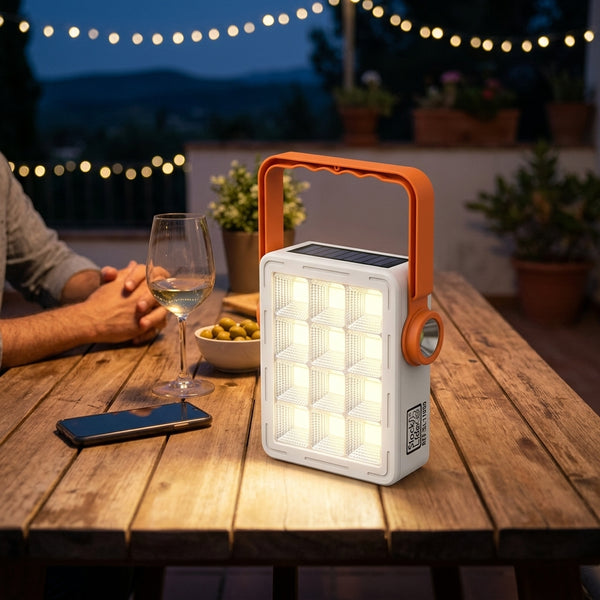 Lámpara solar multifunción