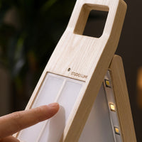 Lámpara de mesa plegable en forma de casa