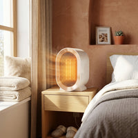 Calefactor cerámico PTC 1200 W portátil blanco