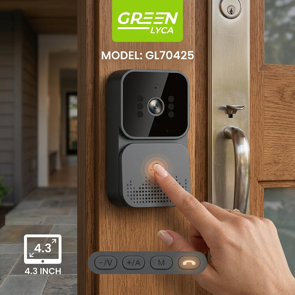 Timbre inteligente con cámara Green Lyca GL70425