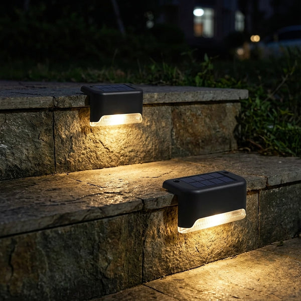 Luz solar para escaleras, pack de 2