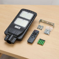 Farola solar LED 90 W con sensor de movimiento y mando