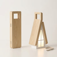 Lámpara de mesa plegable en forma de casa