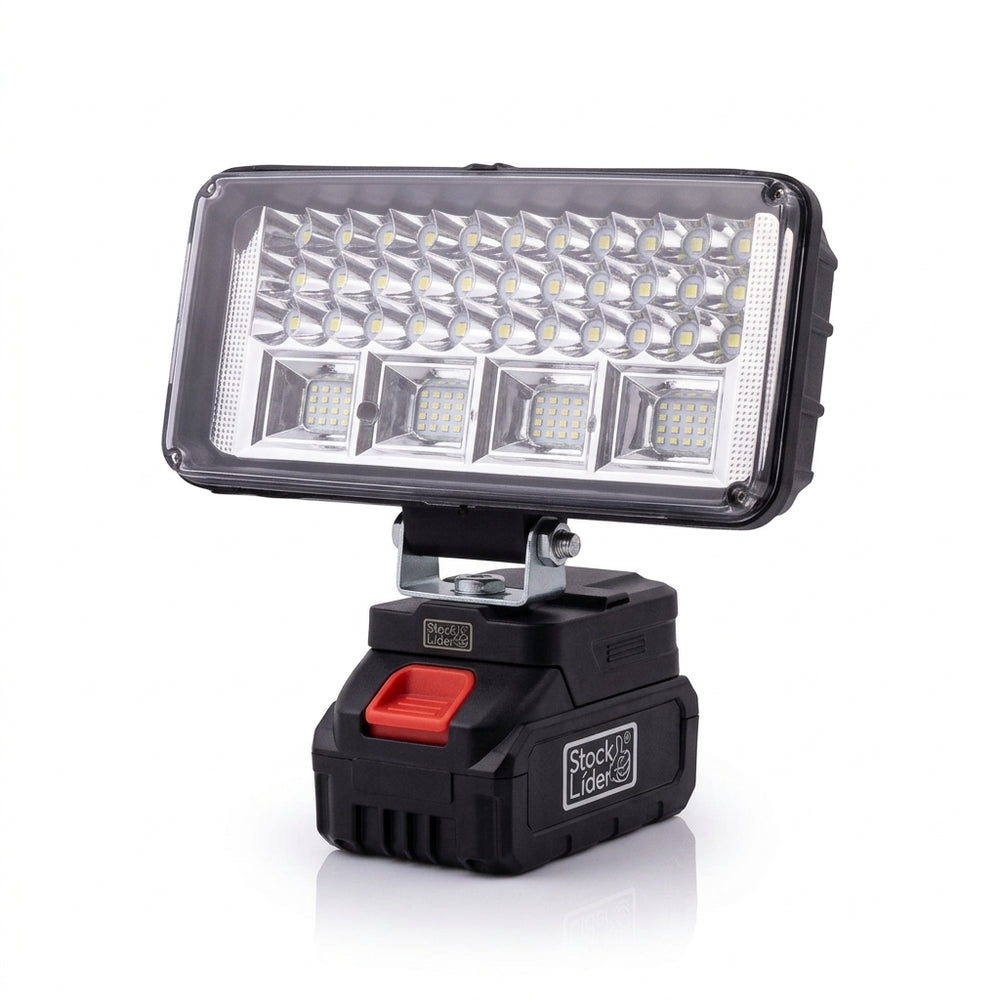 Foco LED portátil 108 W con batería recargable de 21 V