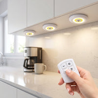 Luces LED inalámbricas con mando, pack de 3