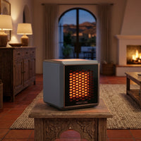Calefactor cerámico portátil 1500 W con 3 niveles y luz ambiente