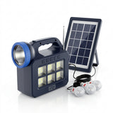 Batería portátil con placa solar para cortes de luz