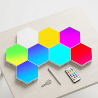 Luces LED hexagonales 6 unidades