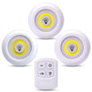 Luces LED inalámbricas con mando, pack de 3