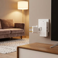 Enchufe plano de pared giratorio 180º