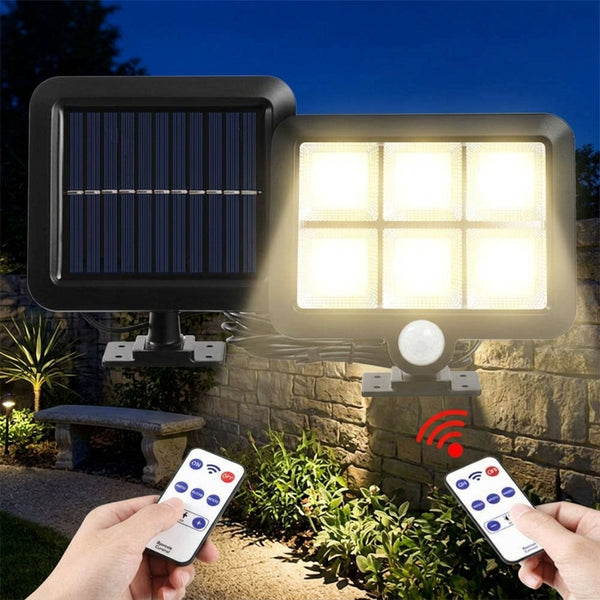 Luz de pared solar LED de aluminio