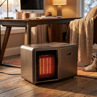 Calefactor cerámico portátil 1500 W con 3 niveles y luz ambiente